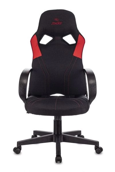 Кресло игровое Zombie RUNNER черный/красный искусст.кожа/ткань крестовина пластик | Купить в КупиКресла.ру