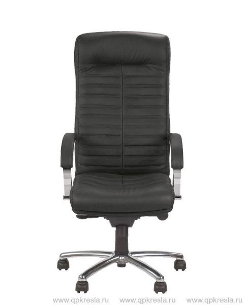 Кресло руководителя ORION STEEL CHROME (Орион) (Экокожа черный)