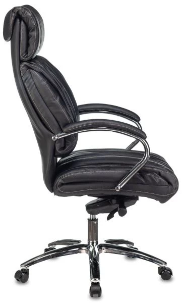 Кресло руководителя Бюрократ T-9904NSL черный кожа крестовина металл хром