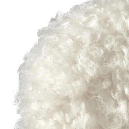 Купить Стул Lucas белый искусственный мех с ножками цвета орех по низкой цене