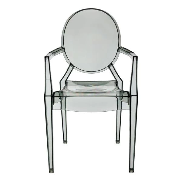 Купить Стул Louis Ghost прозрачный серый по низкой цене