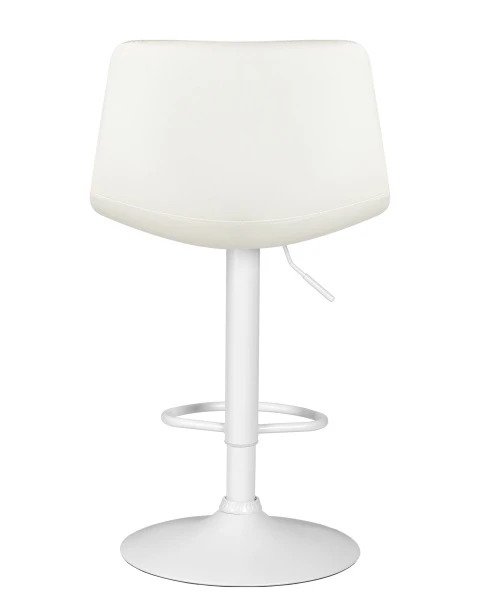 Стул барный DOBRIN TAILOR WHITE, белый PU для кафе, ресторанов и кухни