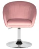 Купить Кресло дизайнерское DOBRIN EDISON, розовый велюр (1922-16) по низкой цене