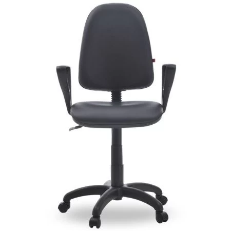 Офисное кресло Престиж, кожзам PV черный