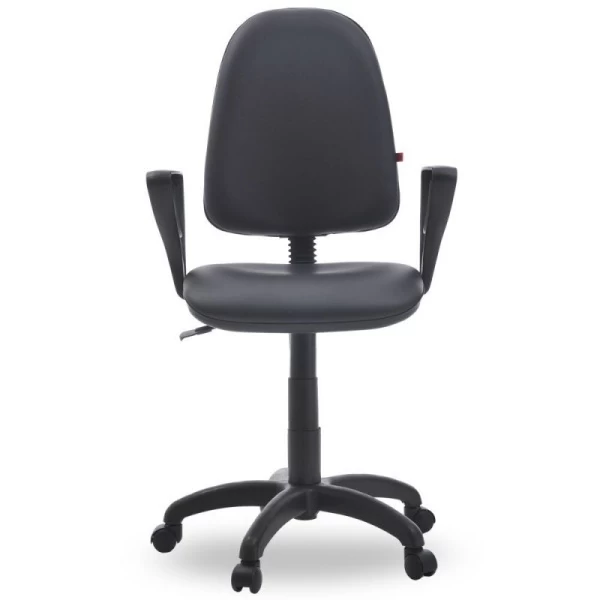 Офисное кресло Престиж, кожзам PV черный