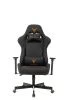 Кресло игровое Knight ARMOR черный ромбик эко.кожа с подголов. крестов. металл