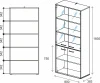 Купить Шкаф комбинированный Everprof EVO (ЭВО) 800х383x1835 Кашемир/Дуб Соната по низкой цене