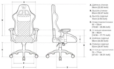 Кресла для геймеров - Кресло компьютерное игровое Cougar RAMPART Black