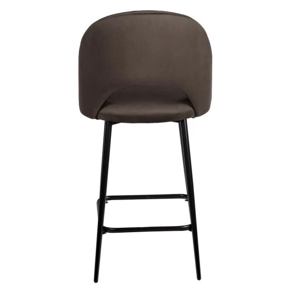 Стул полубарный Leo кофейный для кафе, ресторанов и кухни