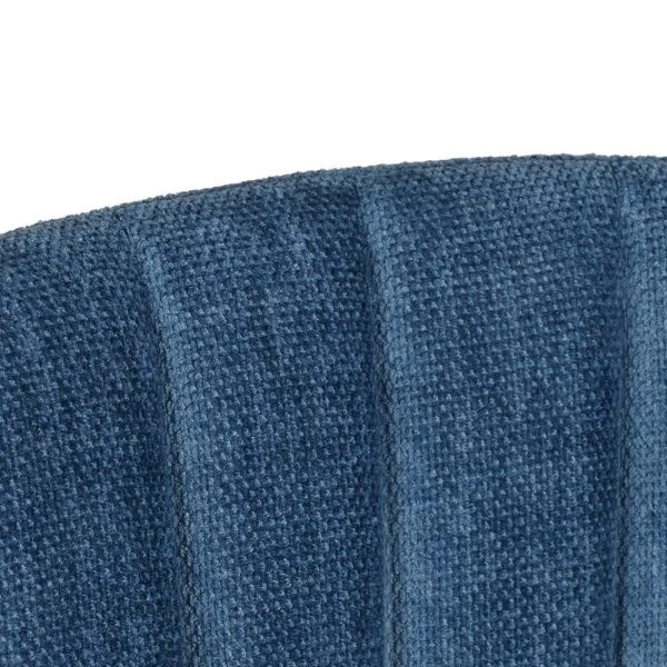 Купить Стул Turin синий вельвет с хромированными ножками по низкой цене