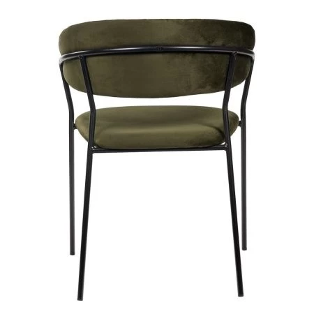 Купить Стул Turin зеленый с чёрными ножками по низкой цене
