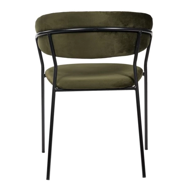 Купить Стул Turin зеленый с чёрными ножками по низкой цене