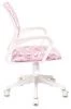 Детские компьютерные кресла - Кресло детское Бюрократ BUROKIDS 1 W розовый единороги крестов. пластик пластик белый