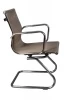 Конференц кресла - Кресло Бюрократ CH-993-Low-V золотистый сетка низк.спин. полозья металл хром