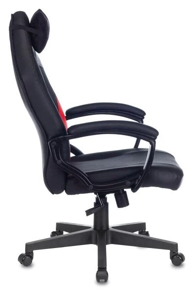 Кресло игровое Zombie HERO BATTLEZONE черный/красный искусственная кожа с подголов. крестовина пластик