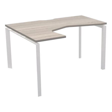 Стол эргономичный левый на металлокаркасе НТМП.П-040.ЛВ