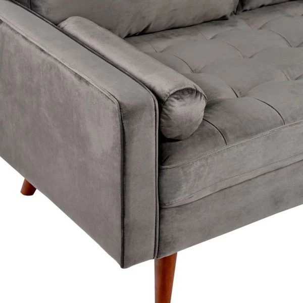 Купить Диван Scott двухместный серый по низкой цене