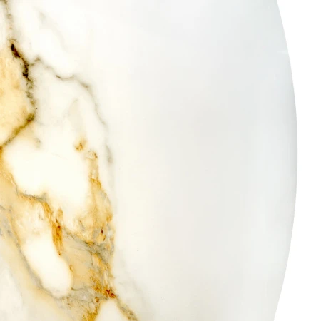 Купить Стол Aura D110, керамогранит Calacatte gold мрамор, чёрный по низкой цене