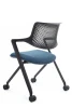 Кресло Dream-F D2202-2 Черный/Синий для посетителей и сотрудников фото