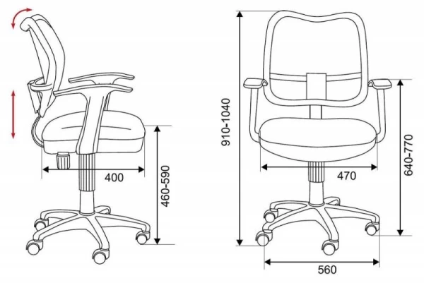 Кресло детское Бюрократ CH-W797 коричневый сиденье коричневый TW-14C сетка/ткань крестовина пластик пластик белый | Купить в КупиКресла.ру