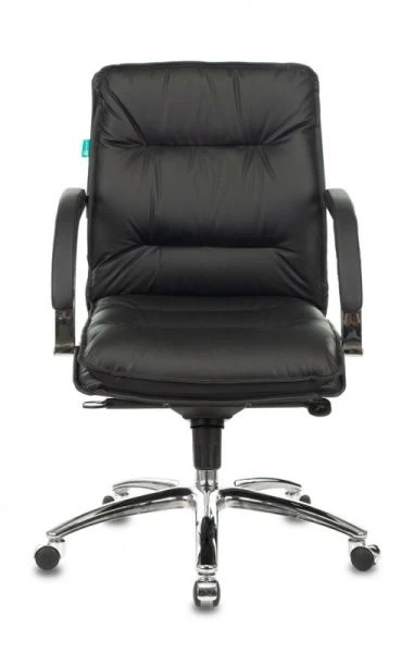 Кресло руководителя Бюрократ T-9927SL-LOW черный кожа низк.спин. крестовина металл хром | Купить в КупиКресла.ру
