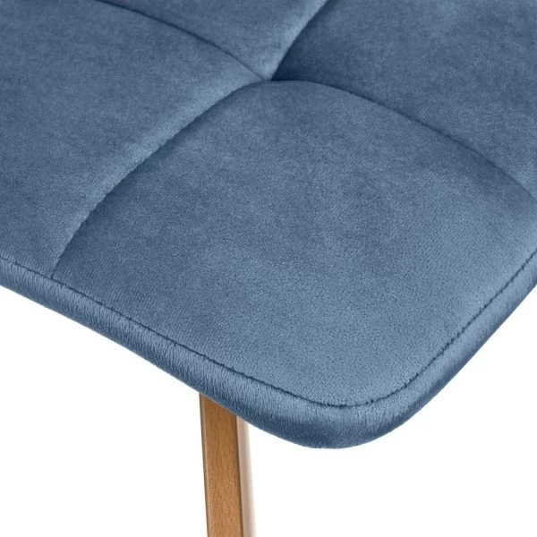 Купить Стул Easy серый с ножками под дерево по низкой цене