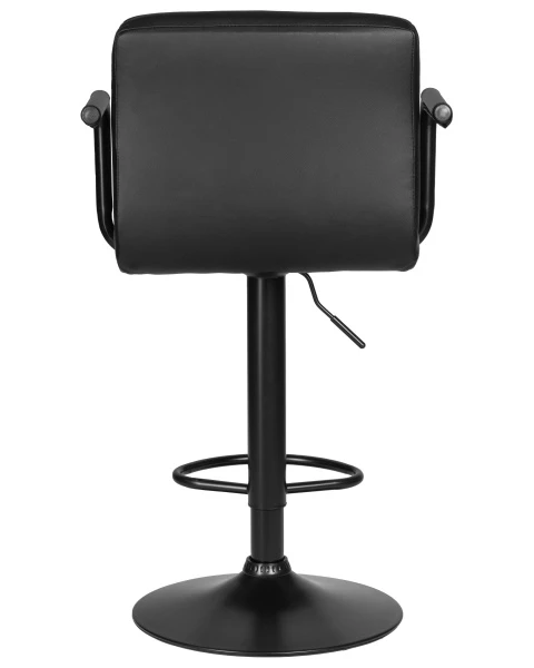 Стул барный DOBRIN KRUGER ARM BLACK, черный для кафе, ресторанов и кухни