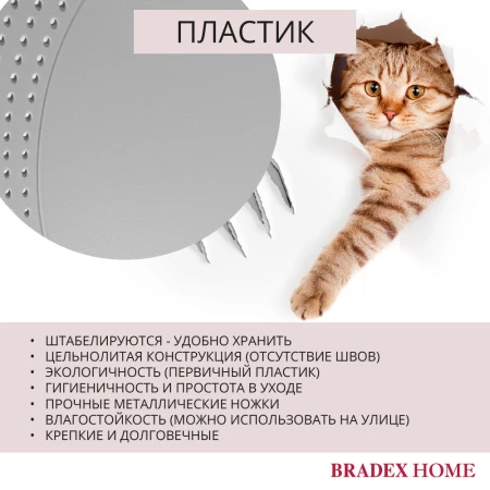 Купить Стул Wave серый с черными ножками по низкой цене