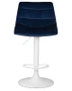 Купить Стул барный DOBRIN TAILOR WHITE, синий велюр (MJ9-117) по выгодной цене для кафе, ресторанов и кухни