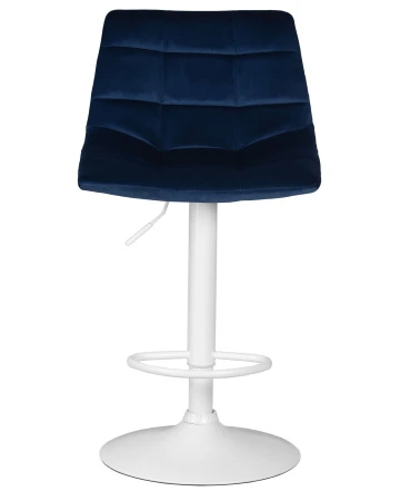 Купить Стул барный DOBRIN TAILOR WHITE, синий велюр (MJ9-117) по выгодной цене для кафе, ресторанов и кухни