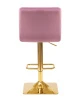 Купить Набор 2 шт Стул барный DOBRIN GOLDIE, пудрово-сиреневый велюр (MJ9-52) в интернет-магазине КупиКресла.ру