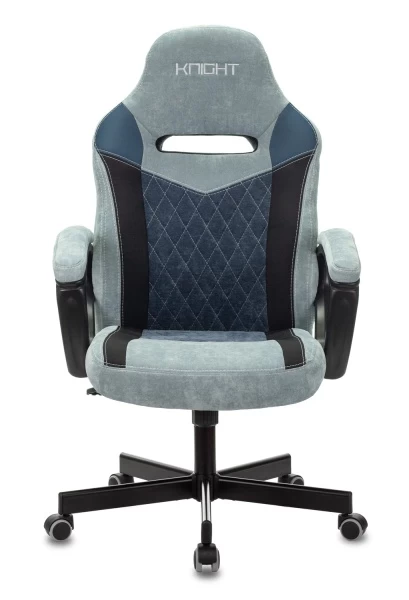 Кресло игровое Zombie VIKING 6 KNIGHT Fabric серо-голубой с подголов. крестовина металл | Купить в КупиКресла.ру
