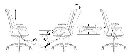 Офисные кресла - Кресло Бюрократ MC-611N черный TW-01 38-418 сетка/ткань крестовина пластик