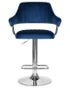 Купить Набор 2 шт Стул барный DOBRIN CHARLY, синий велюр (MJ9-117) в интернет-магазине КупиКресла.ру