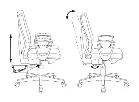 Офисные кресла - Кресло Бюрократ CH-W545 синий 38-415 крестовина пластик пластик белый