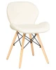 Купить Набор 4 шт Стул обеденный DOBRIN BUTTERFLY, ножки светлый бук, цвет сиденья кремовый в интернет-магазине КупиКресла.ру