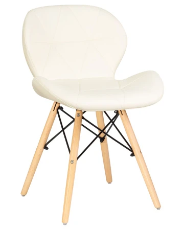 Купить Набор 4 шт Стул обеденный DOBRIN BUTTERFLY, ножки светлый бук, цвет сиденья кремовый в интернет-магазине КупиКресла.ру