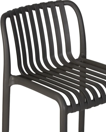 Купить Стул полубарный DOBRIN CHLOE, темно-серый (GR-04) по выгодной цене для кафе, ресторанов и кухни