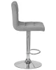 Купить Набор 2 шт Стул барный DOBRIN CANDY, серый велюр (MJ9-75) в интернет-магазине КупиКресла.ру