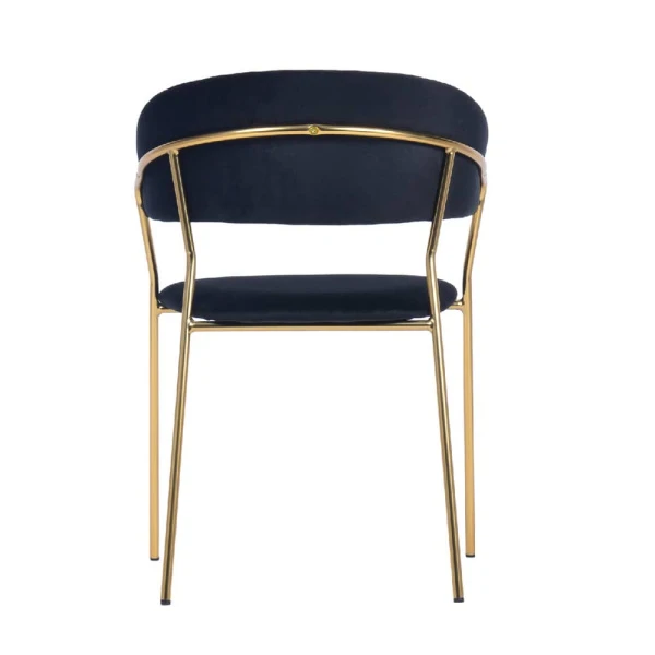 Купить Стул Turin чёрный с золотыми ножками по низкой цене