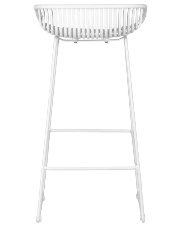 Купить Стул барный DOBRIN FRANK, белый по выгодной цене для кафе, ресторанов и кухни