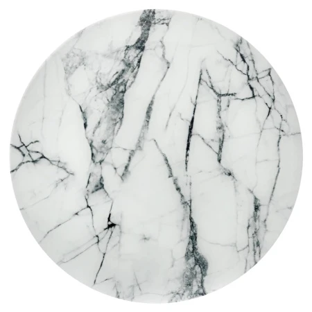 Купить Набор кофейных столиков Tango белый мрамор с черными ножками по низкой цене