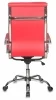 Кресла руководителя - Кресло руководителя Бюрократ CH-993 красный эко.кожа крестовина металл хром