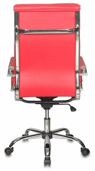 Кресло руководителя Бюрократ CH-993 красный эко.кожа крестовина металл хром | Купить в КупиКресла.ру