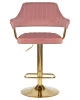 Купить Стул барный DOBRIN CHARLY GOLD, розовый велюр (MJ9-32) по выгодной цене для кафе, ресторанов и кухни