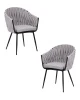 Набор 2 шт Стул обеденный DOBRIN MATILDA, серая ткань (LAR 275-17)