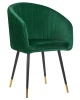 Стул обеденный DOBRIN MARY, зеленый велюр (1922-9)