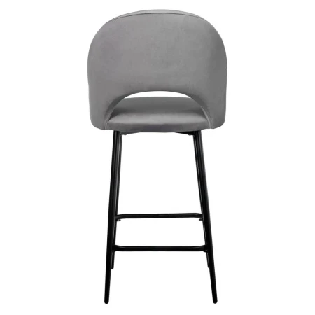 Купить Стул полубарный Leo темно-серый по выгодной цене для кафе, ресторанов и кухни