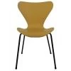 Купить Стул Seven горчичный с чёрными ножками по низкой цене