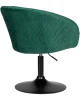 Купить Кресло дизайнерское DOBRIN EDISON BLACK, зеленый велюр (1922-9) по низкой цене